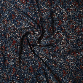  Ajrakh Hand Block Printed Modal Silk Precut Fabric 36 