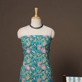 Hand sanganeri cotton 3pc unstitched dress material 19