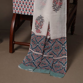 Hand sanganeri cotton 3pc unstitched dress material 27