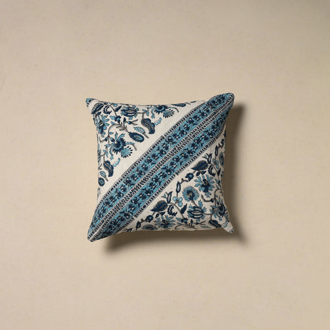 Hand sanganeri floral cushion cover 29 - handcrafted