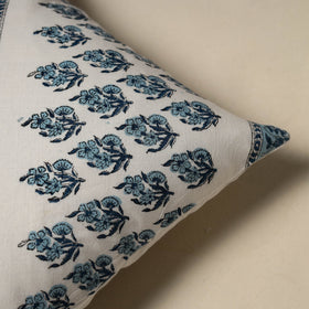 Hand sanganeri floral cushion cover 31 - handcrafted