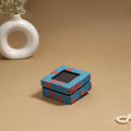 Handcrafted printed fabric ring/earring box 43