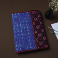 Blue Handcrafted Bengal Kantha Work File Folder
