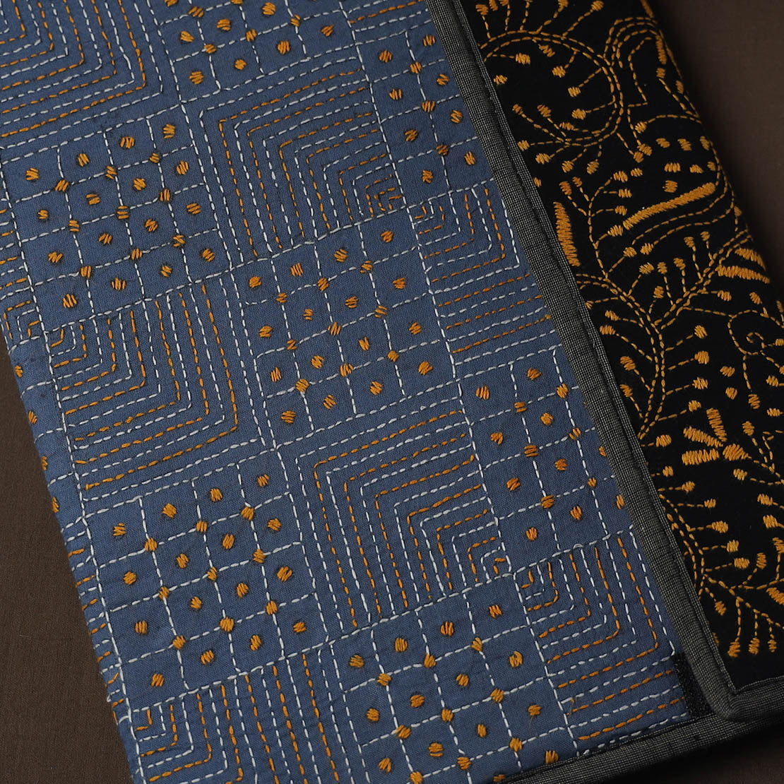  Handcrafted Bengal Kantha Work File Folder