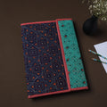 Blue Handcrafted Bengal Kantha Work File Folder