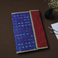 Blue Handcrafted Bengal Kantha Work File Folder