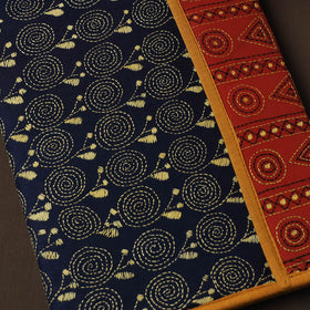 Blue Handcrafted Bengal Kantha Work File Folder