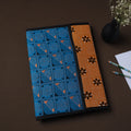 Blue Handcrafted Bengal Kantha Work File Folder