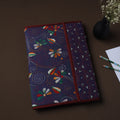 Blue Handcrafted Bengal Kantha Work File Folder