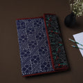 Blue Handcrafted Bengal Kantha Work File Folder