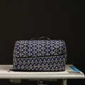Blue Handcrafted Cotton Sewing Machine Cover 