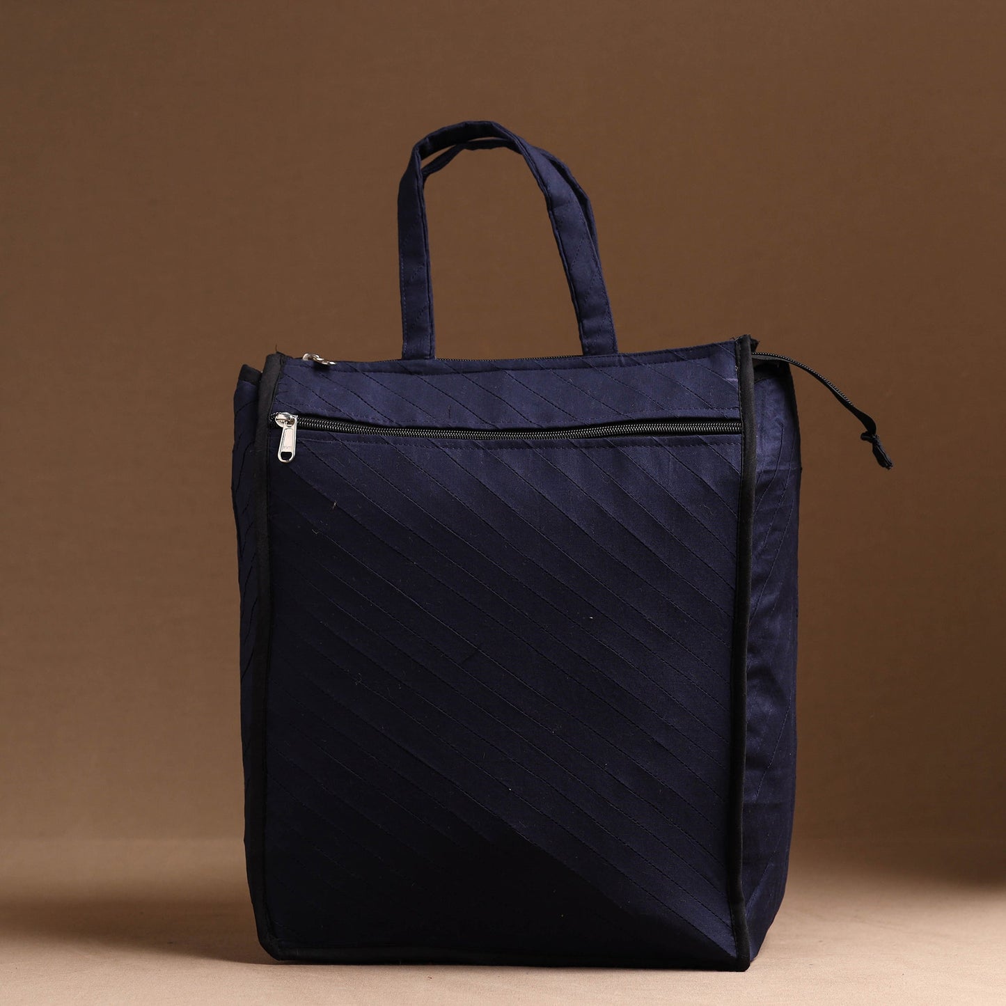 Blue Handcrafted Cotton Shopping Bag 01