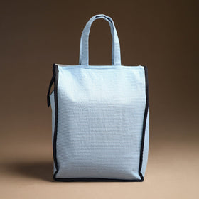 Blue Handcrafted Cotton Shopping Bag 01