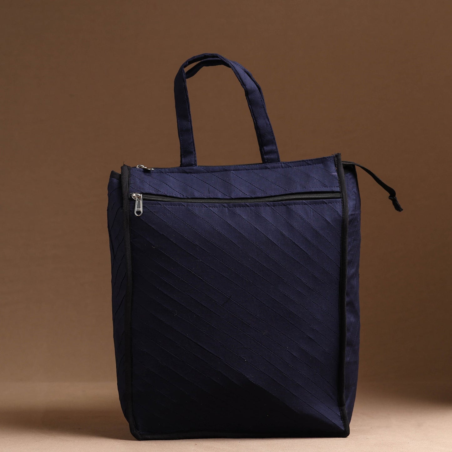 Blue Handcrafted Cotton Shopping Bag 01