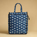 Blue Handcrafted Cotton Shopping Bag 02