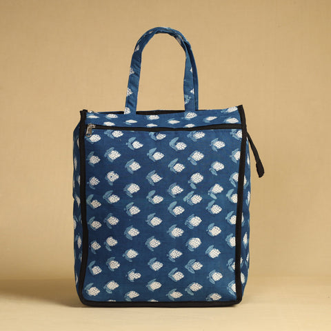 Blue Handcrafted Cotton Shopping Bag 02
