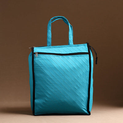 Blue Handcrafted Cotton Shopping Bag 04
