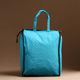 Blue Handcrafted Cotton Shopping Bag 04