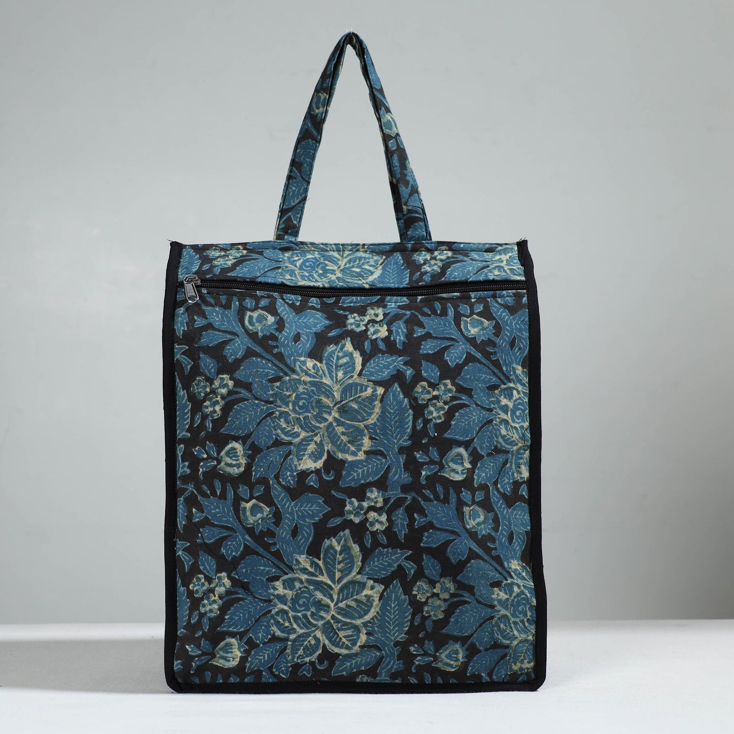 Blue Handcrafted Cotton Shopping Bag 05