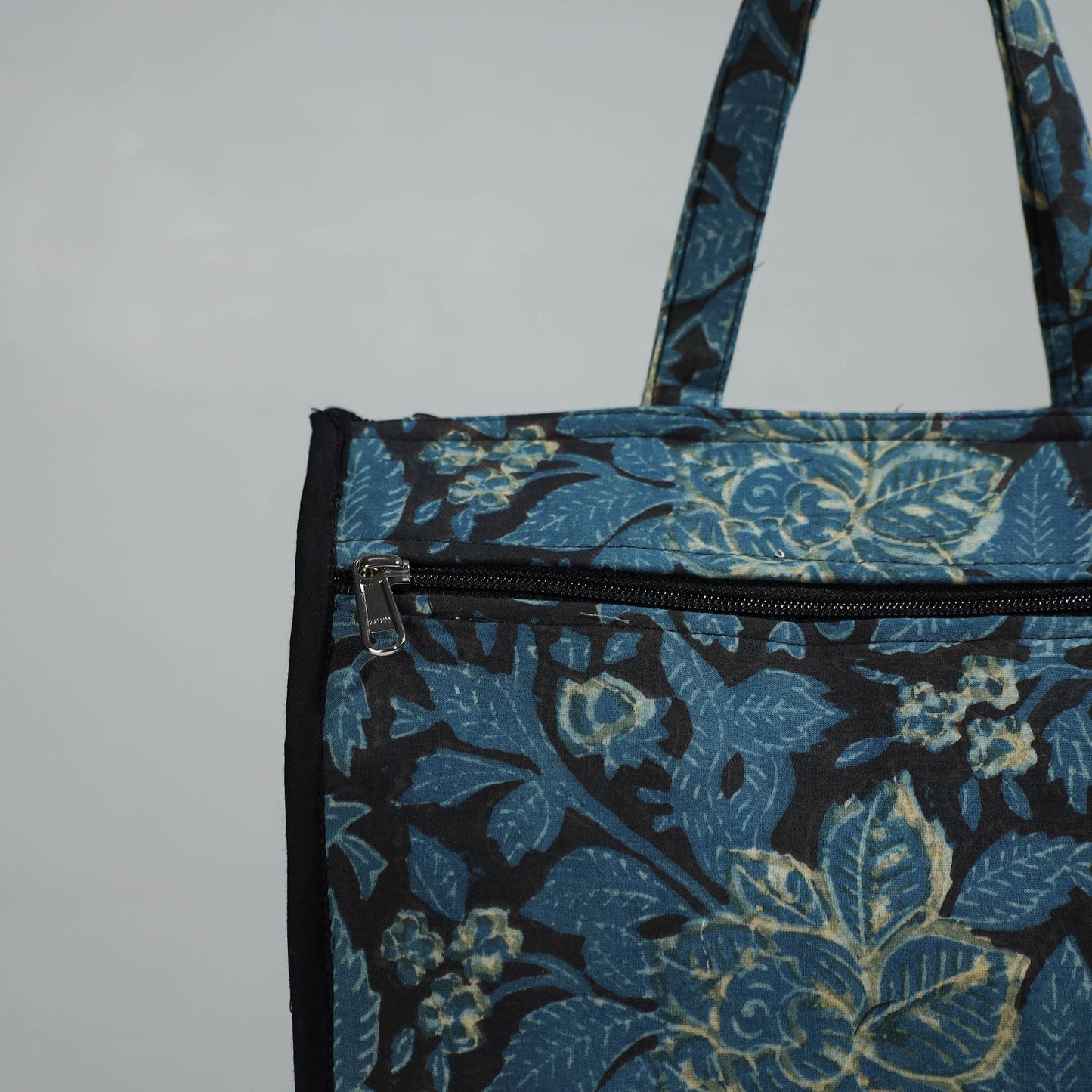 Blue Handcrafted Cotton Shopping Bag 05