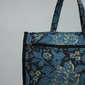Blue Handcrafted Cotton Shopping Bag 05