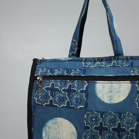 Blue Handcrafted Cotton Shopping Bag 06
