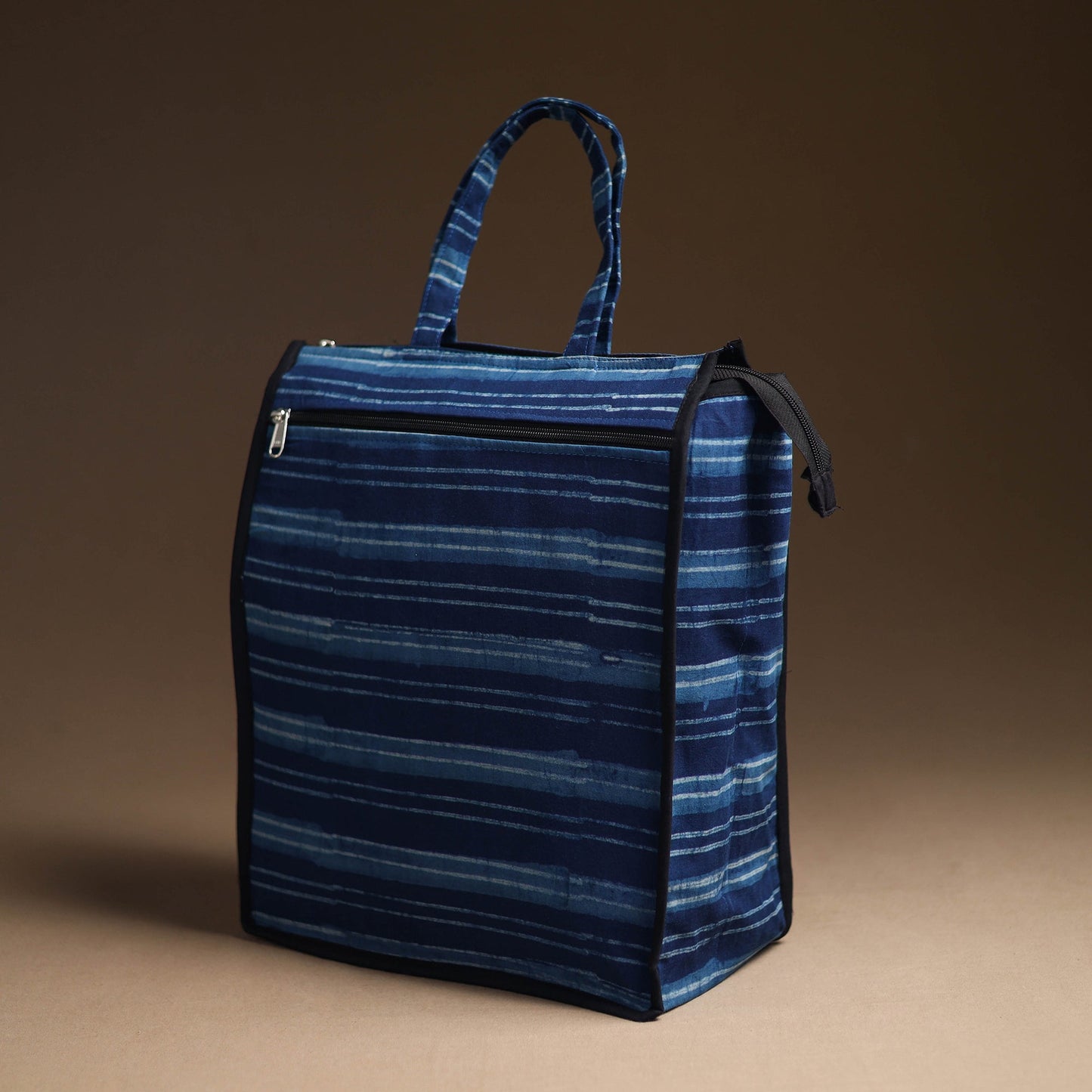 Blue Handcrafted Cotton Shopping Bag 09