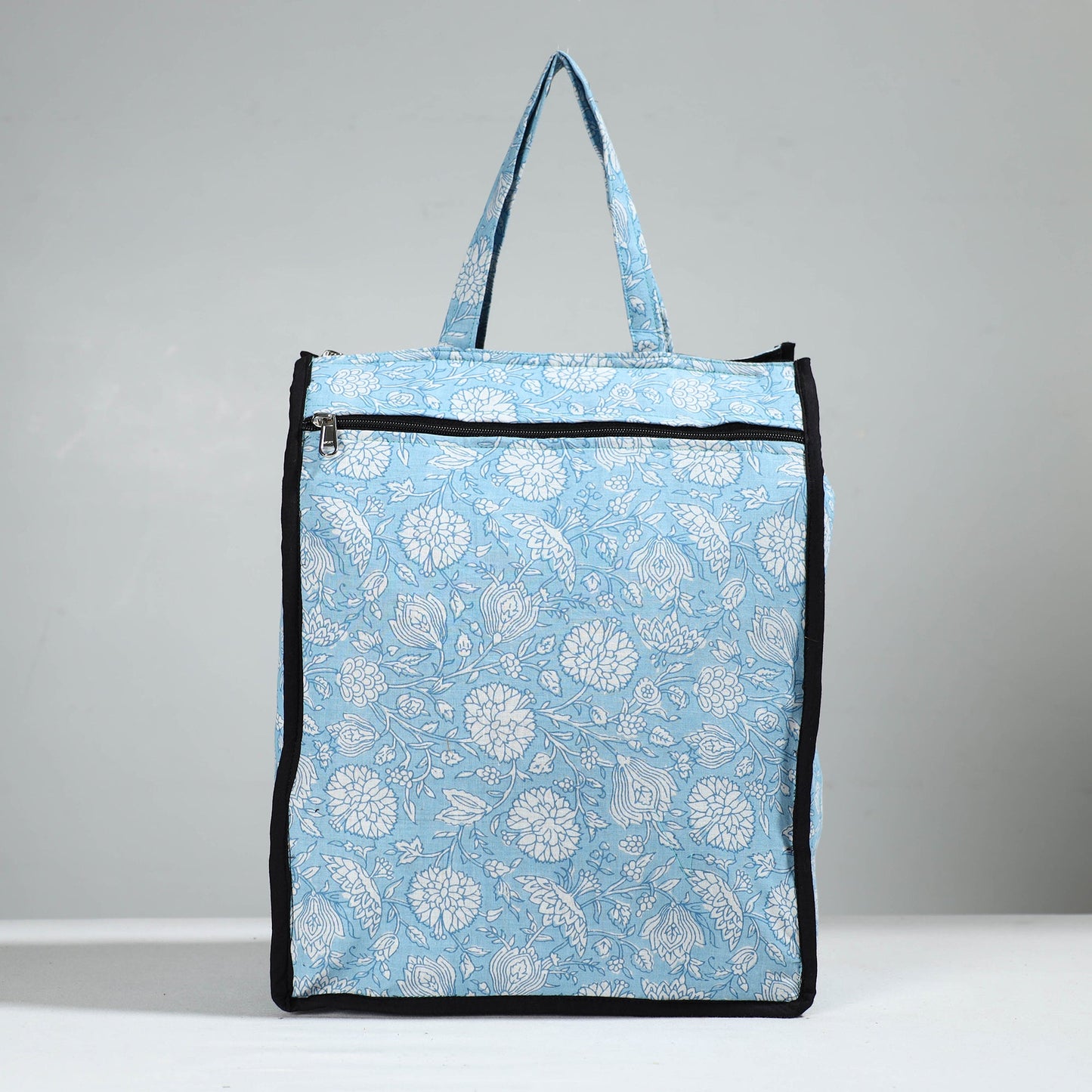 Blue Handcrafted Cotton Shopping Bag 17