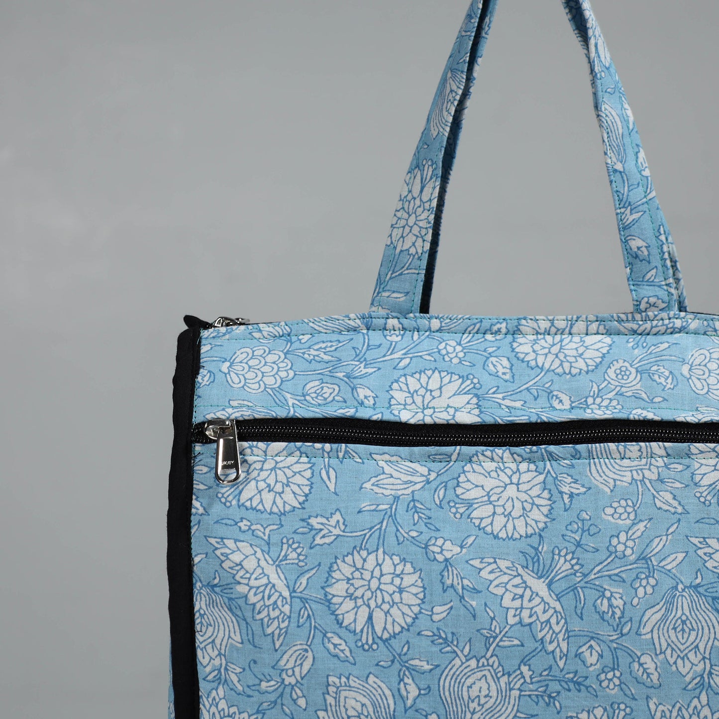 Blue Handcrafted Cotton Shopping Bag 17