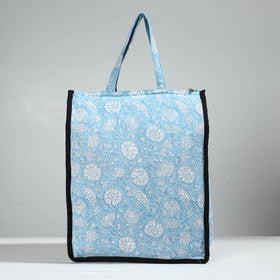 Blue Handcrafted Cotton Shopping Bag 17