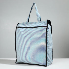Blue Handcrafted Cotton Shopping Bag 23