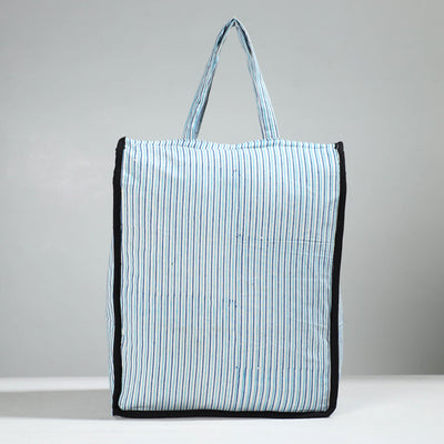 Blue Handcrafted Cotton Shopping Bag 23