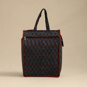Blue Handcrafted Cotton Shopping Hand Bag