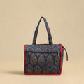 Blue Handcrafted Cotton Small Hand Bag