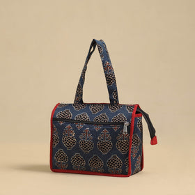 Blue Handcrafted Cotton Small Hand Bag