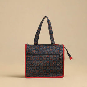 Blue Handcrafted Cotton Small Hand Bag