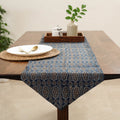 Blue Handcrafted Cotton Table Runner