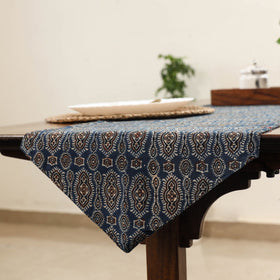 Blue Handcrafted Cotton Table Runner