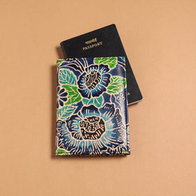 Handcrafted embossed leather passport cover 03