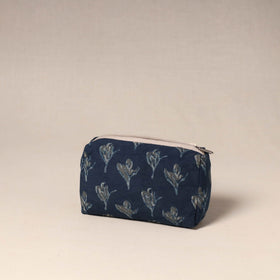 Brown - handcrafted fabric toiletry pouch 33