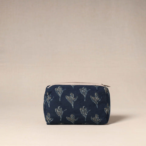Brown - handcrafted fabric toiletry pouch 33