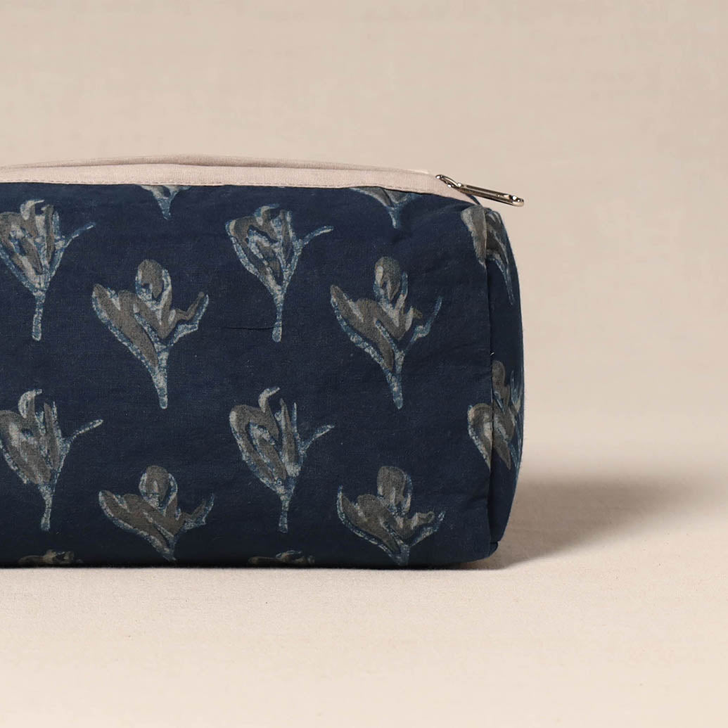 Brown - handcrafted fabric toiletry pouch 33