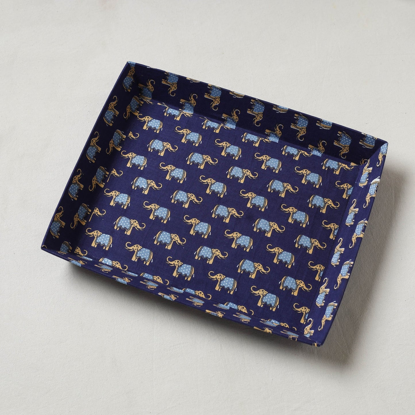 Blue - handcrafted fabric valet tray (12 x 10 in) 27