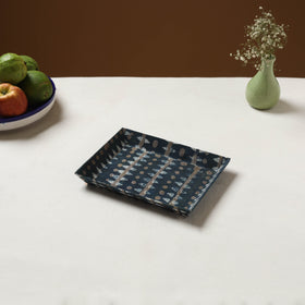 Blue - handcrafted fabric valet tray (9 x 7 in) 01