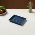 Blue - handcrafted fabric valet tray (9 x 7 in) 02