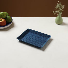 Blue - handcrafted fabric valet tray (9 x 7 in) 02