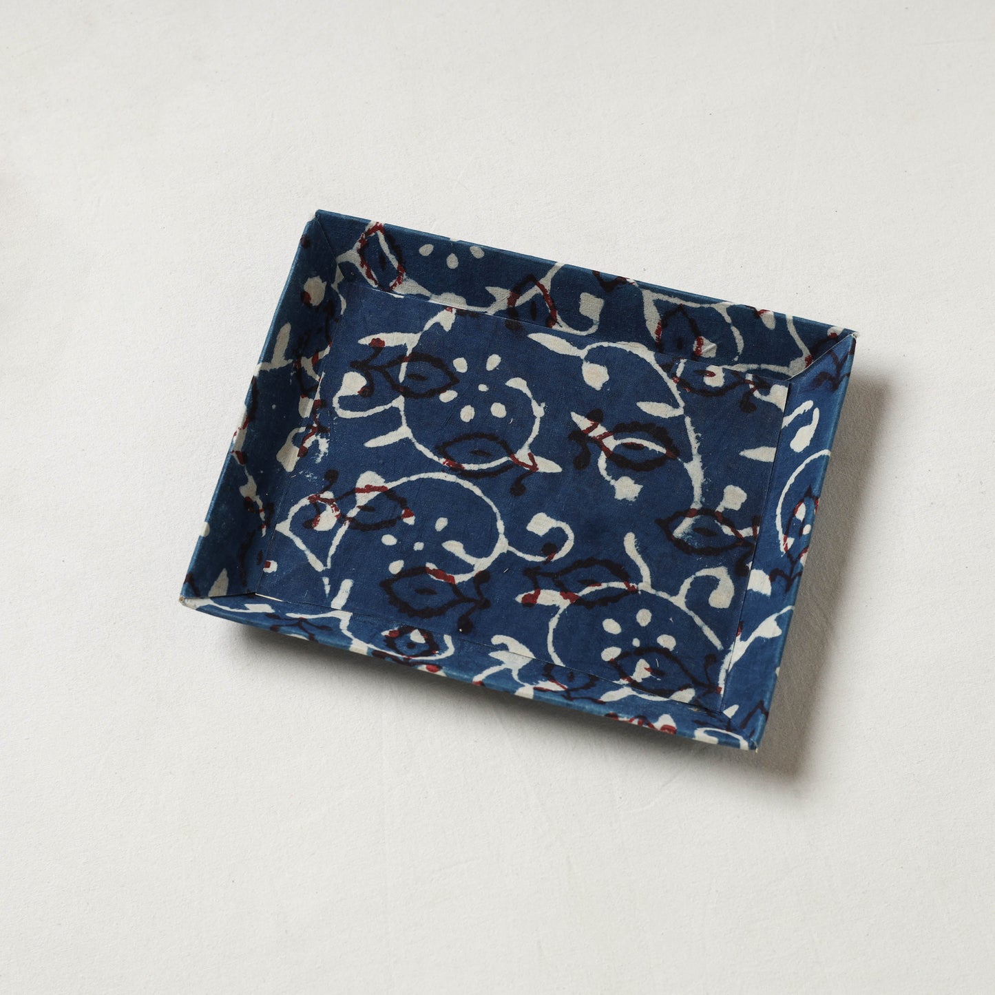 Blue - handcrafted fabric valet tray (9 x 7 in) 11