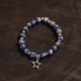 Handcrafted glass stone bracelet 01