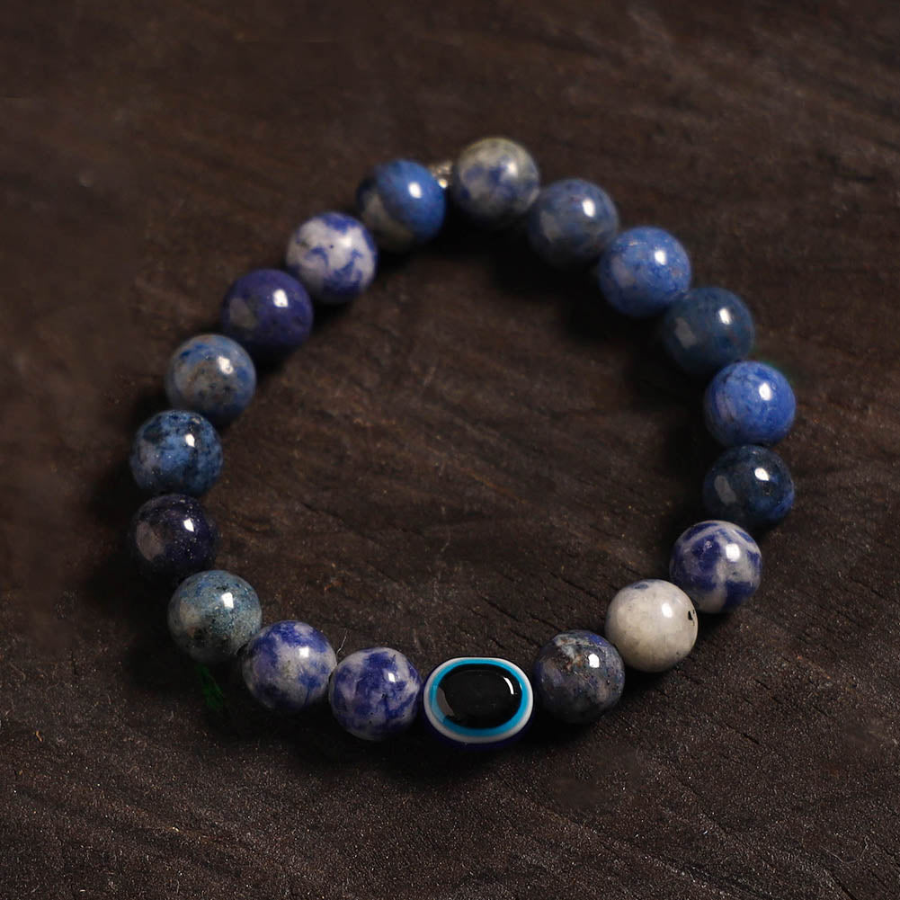 Handcrafted glass stone bracelet 05