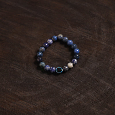 Handcrafted glass stone bracelet 05